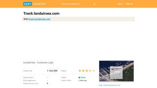 
                            5. Track.landairsea.com: LandAirSea - Customer Login
