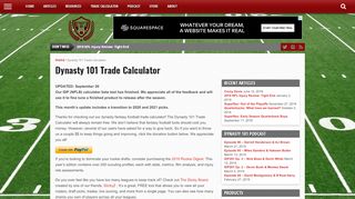 
                            4. Trade Calculator - Dynasty 101