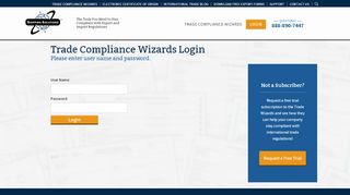 
                            9. Trade Compliance Wizards Login - Shipping Solutions