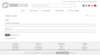 
                            4. Trade Login - Bebe Brands