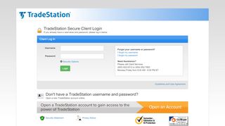 
                            10. TradeStation Secure Client Login