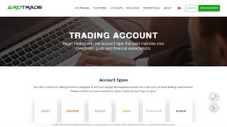 
                            1. Trading account | AroTrade