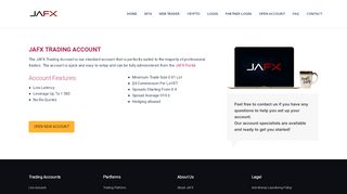 
                            1. Trading Account | JAFX
