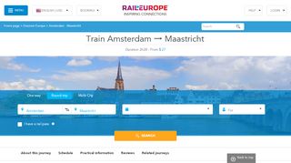 
                            5. Train Amsterdam Maastricht from $24 - Timetable & Tickets