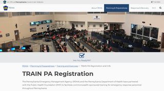 
                            5. TRAIN PA Registration and Info