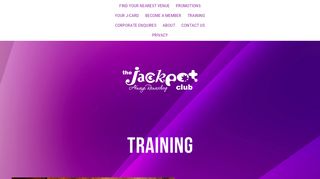 
                            3. Training — Jackpot Club