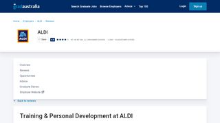 
                            9. Training & Personal Development at ALDI - GradAustralia