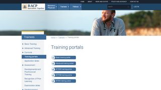 
                            9. Training portals - RACP