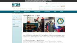 
                            2. Training & Process Analysis | Airgas