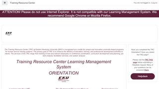 
                            5. Training Resource Center - Eastern Kentucky University