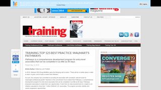 
                            9. Training Top 125 Best Practice: Walmart's Pathways | Training Magazine