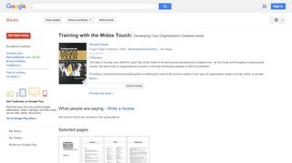 
                            9. Training with the Midas Touch: Developing Your ...