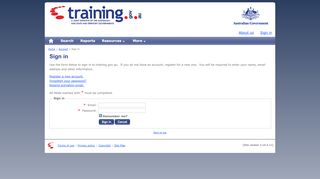 
                            5. training.gov.au - Sign in