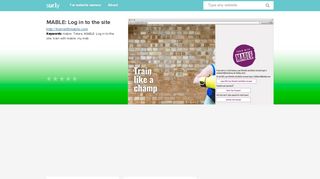 
                            2. trainwithmable.com - MABLE: Log in to the site - Trainwith ...