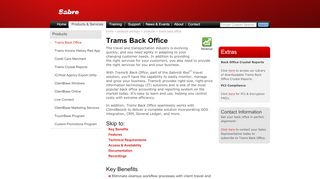 
                            7. Trams Back Office - Trams and ClientBase Products and Services