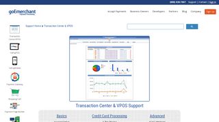 
                            3. Transaction Center/VPOS - GoEmerchant Support