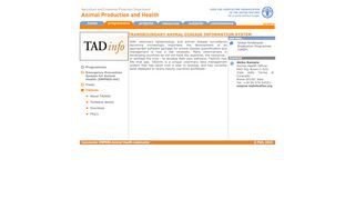 
                            2. Transboundary Animal Disease Information System (TADinfo)