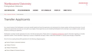 
                            8. Transfer Applicants | Northeastern University …