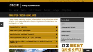 
                            8. Transfer Credit to Purdue - Undergraduate Admissions - Purdue ...