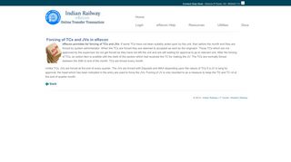 
                            2. Transfer Transaction Portal of Indian Railways - eRecon
