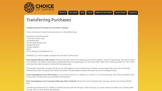 
                            8. Transferring Purchases - Choice of Games LLC