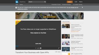 
                            8. Transform Your Business with Open APIs - SlideShare