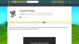 
                            4. Transit Portals - Trove