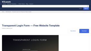 
                            1. Transparent Login Form Responsive Widget Template