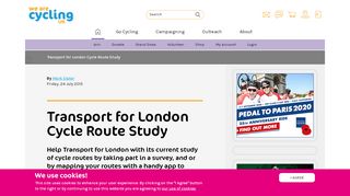 
                            8. Transport for London Cycle Route Study | Cycling UK