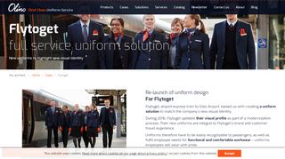 
                            1. Transport uniforms → Flytoget | Olino customer solution