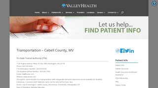 
                            8. Transportation | Cabell County | Valley Health Systems