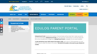 
                            1. Transportation / Edulog Parent Portal