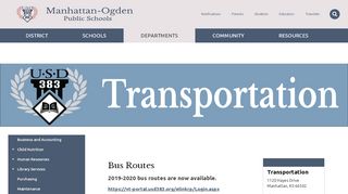 
                            6. Transportation | Manhattan-Ogden USD 383