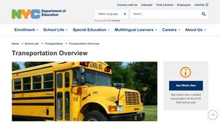 
                            5. Transportation Overview - Schools.nyc.gov