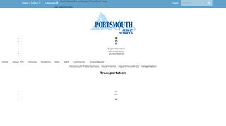 
                            8. Transportation - Portsmouth Public Schools