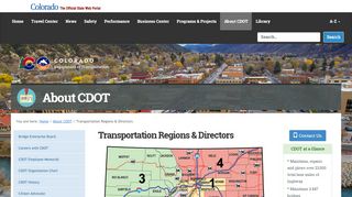 
                            9. Transportation Regions & Directors - CDOT