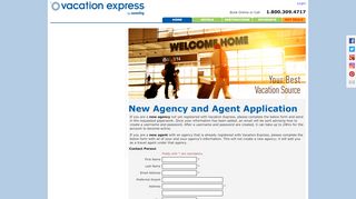 
                            5. Travel Agency Sign Up - Vacation Express