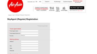 
                            4. Travel agent | SkyAgent (Regular) Registration - AirAsia