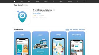 
                            2. Travel Blog and Journal on the App Store