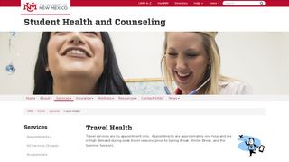 
                            7. Travel Health :: Student Health and Counseling | The University of ...