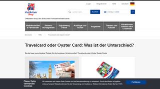 
                            7. Travelcard oder Oyster Card? | VisitBritain DE