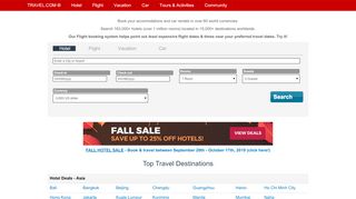 
                            7. TRAVEL.COM ® - Worldwide Travel Reservations & Online ...