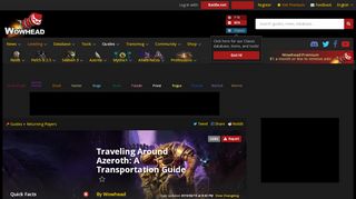 
                            3. Traveling Around Azeroth: A Transportation Guide - Guides - Wowhead