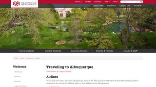 
                            9. Traveling to Albuquerque :: New Mexico's Flagship University | The ...