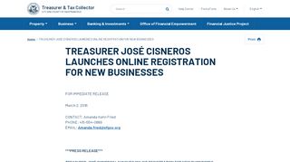 
                            6. treasurer josé cisneros launches online registration for new businesses