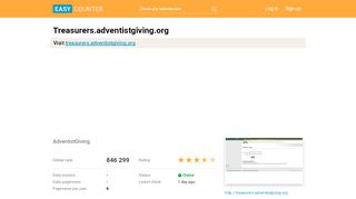 
                            9. Treasurers.adventistgiving.org: AdventistGiving - Easy Counter