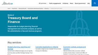 
                            3. Treasury Board and Finance | Alberta.ca