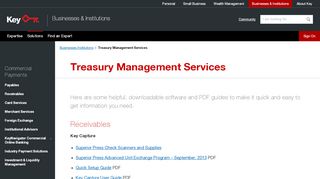 
                            5. Treasury Management Services | Key