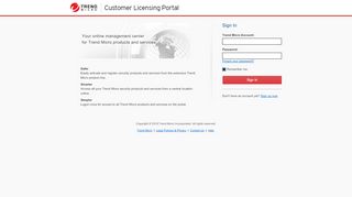 
                            11. Trend Micro™ Customer Licensing Portal