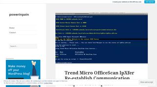 
                            8. Trend Micro OfficeScan IpXfer Re-establish Communication script to ...